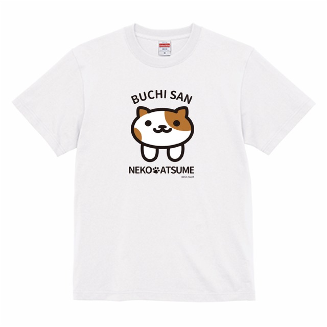 【受注生産品】ねこあつめ　おっどさん　推しねこTシャツ　大きいサイズ　背中プリント+胸元ロゴ（ホワイト）