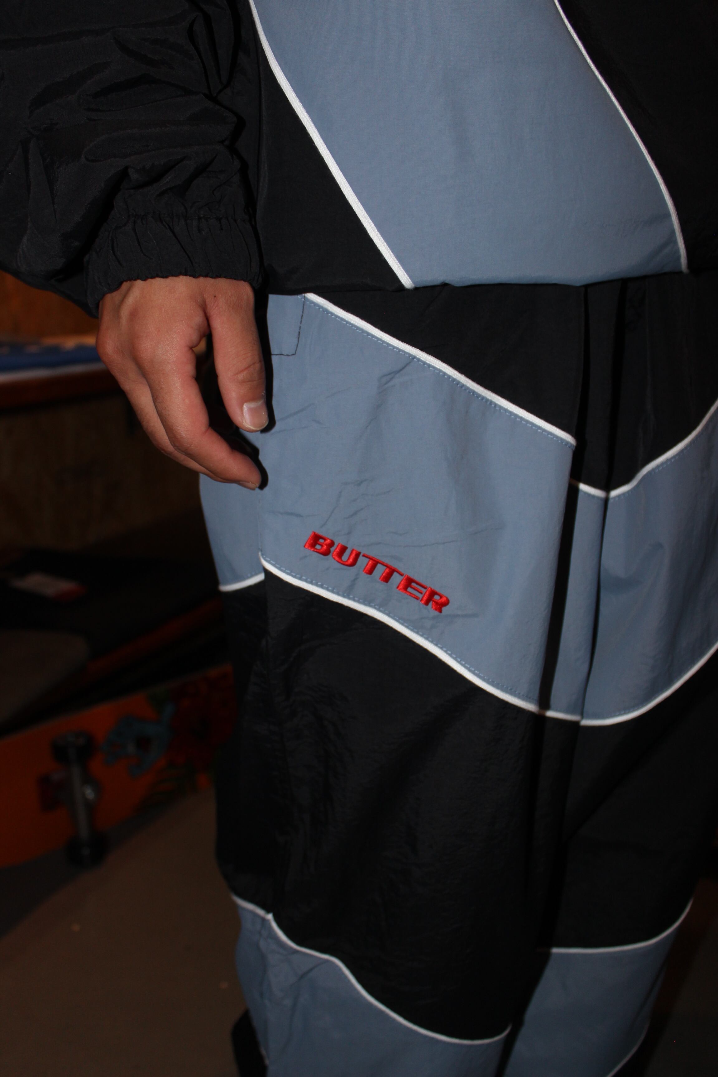 BUTTER GOODS × UMBRO DIAMOND TRACKSUIT JACKET BLACK サイズL BUTTER GOODS × UMBRO DIAMOND TRACKSUIT JACKET BLACK サイズL
