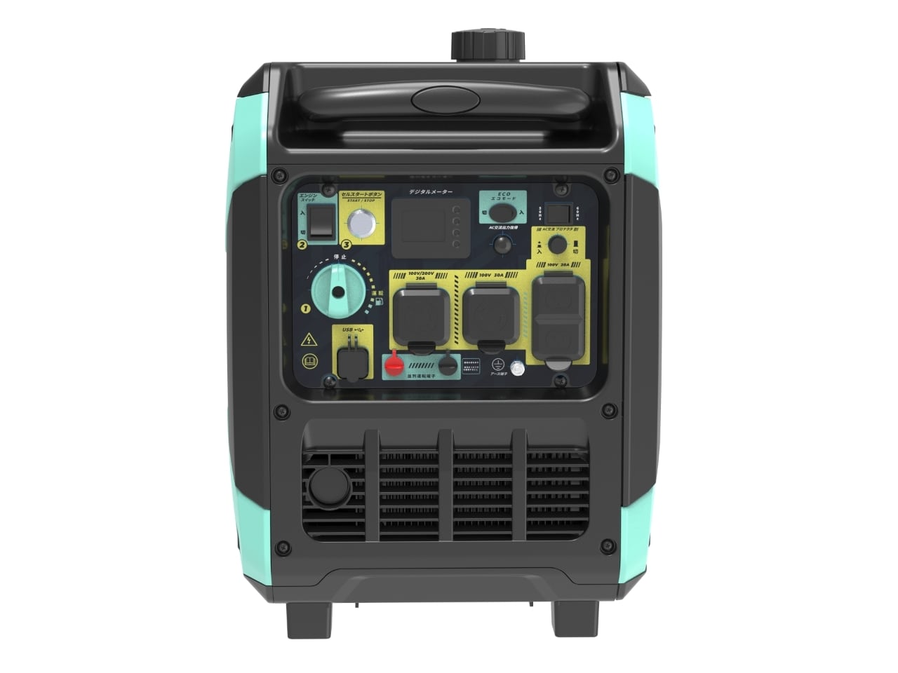 Kareyou ガソリン発電機 KEH5200i-RTS 200V発電機 単相100V/200V 高