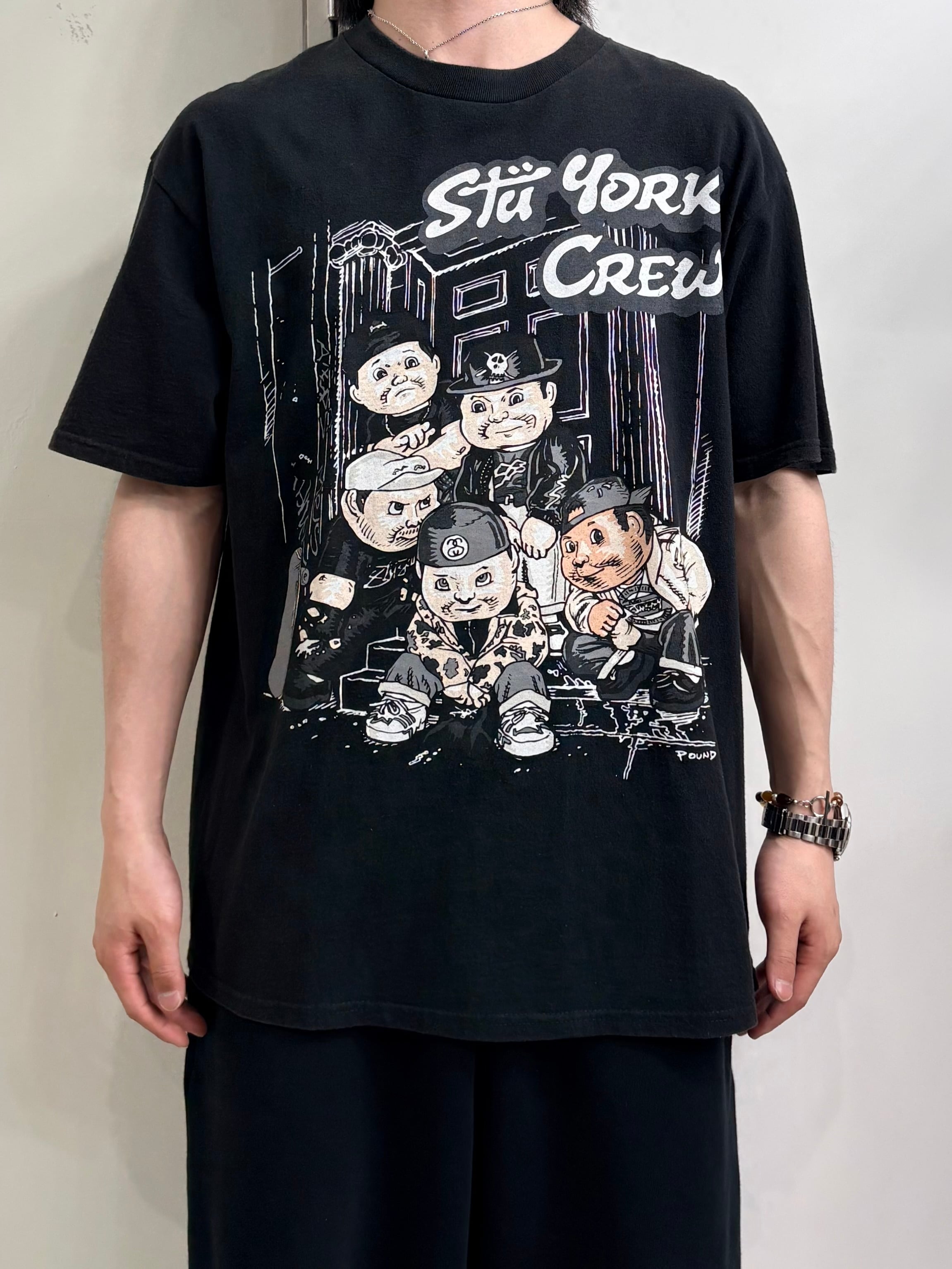 Special!!】90's old stussy Shadow Man Design Tee “黒タグ