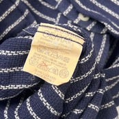 ICEBERG SHIRT アイスバーグシャツ ストライプ 長袖シャツ M/ネイビー系 メンズ ビンテージ