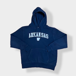 【STATE OF MINE】ARKANSAS アーカンソー州 アーチロゴ プリント パーカー スウェット フーディー hoodie L us古着