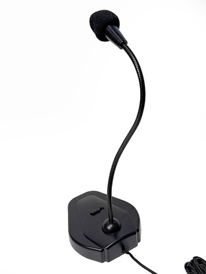 エレコム Elecom スタンドマイク ミュートボタン付き HS-MC05BK オンラインゲームやビデオ会議の音声チャットに最適