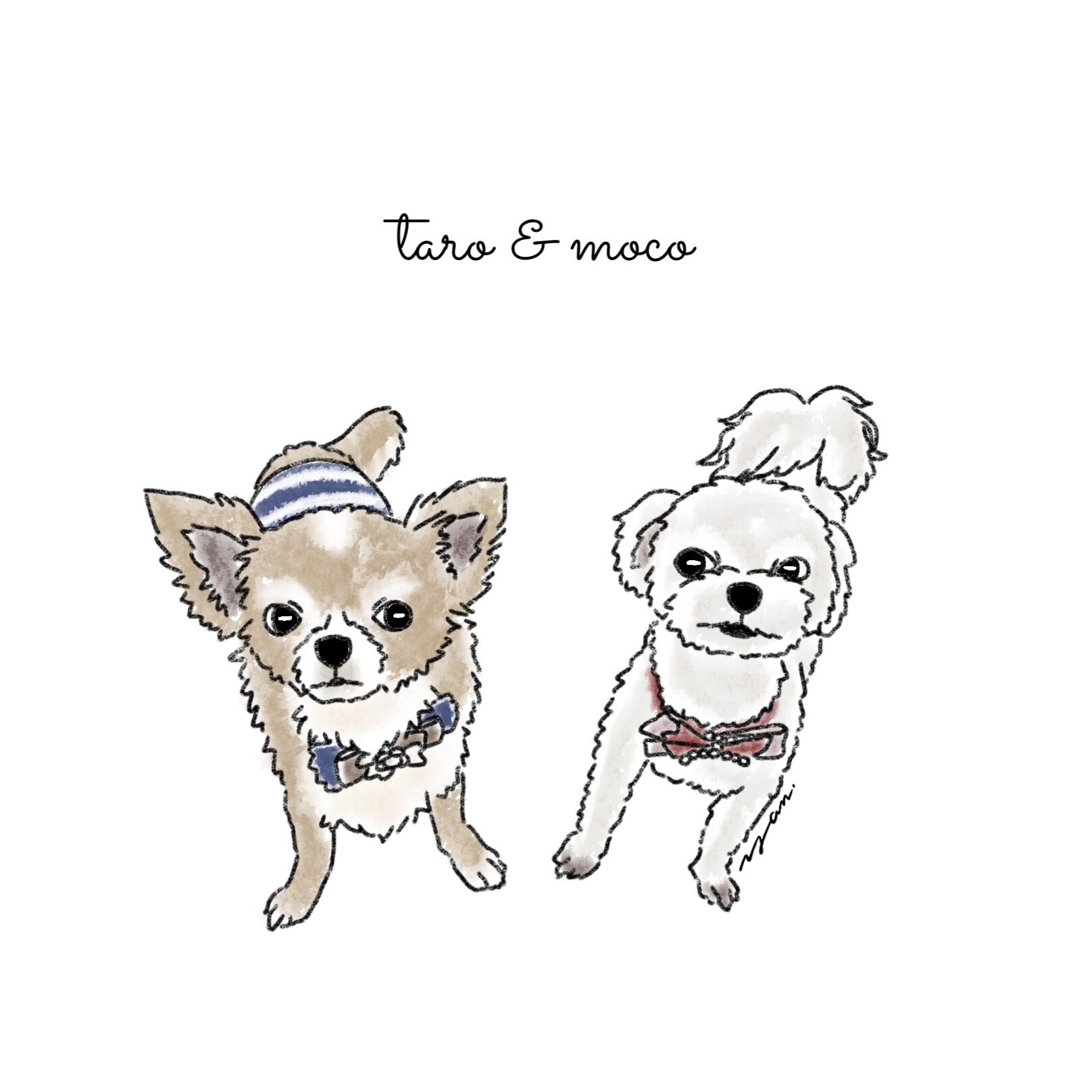 【1割引きキャンペーン❗️】　犬　ペット　動物　イラスト　オーダー専用ページ ペットイラスト (1匹400円) | ヤンデザイン イラスト