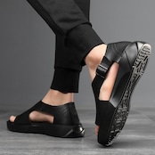 -4cmUP- leather belt sandals