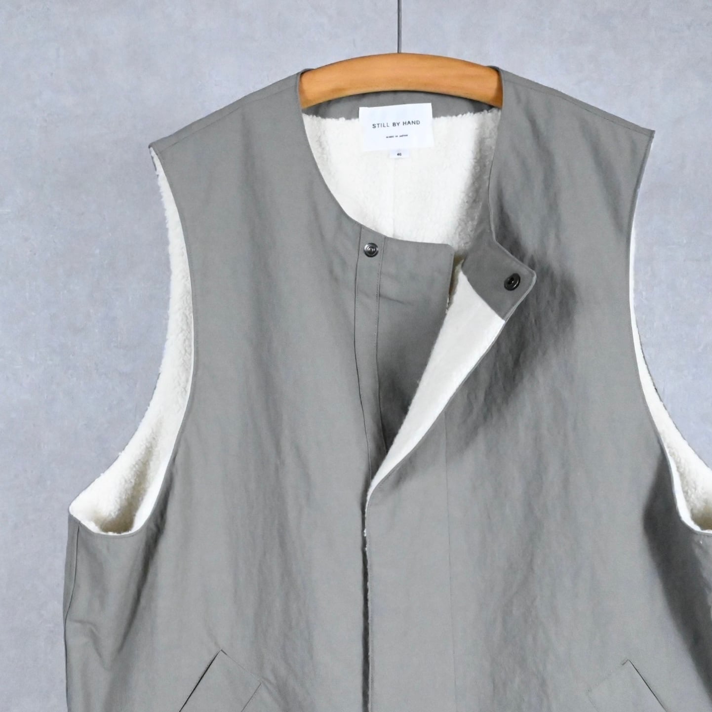 STILL BY HAND アノラックナイロンベスト VE01244 24aw STILL BY HAND
