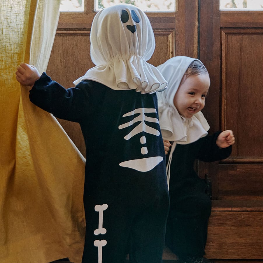 ベビー男の子女の子ガイコツロンパース ハロウィンコスチューム 長袖カバーオール オールインワン LITTLE BEAN丨海外子供 服・おもちゃ・育児用品のセレクトショップ ハロウィン 3点セット 90 コスプレ 仮装 子ども ロンパース スカート