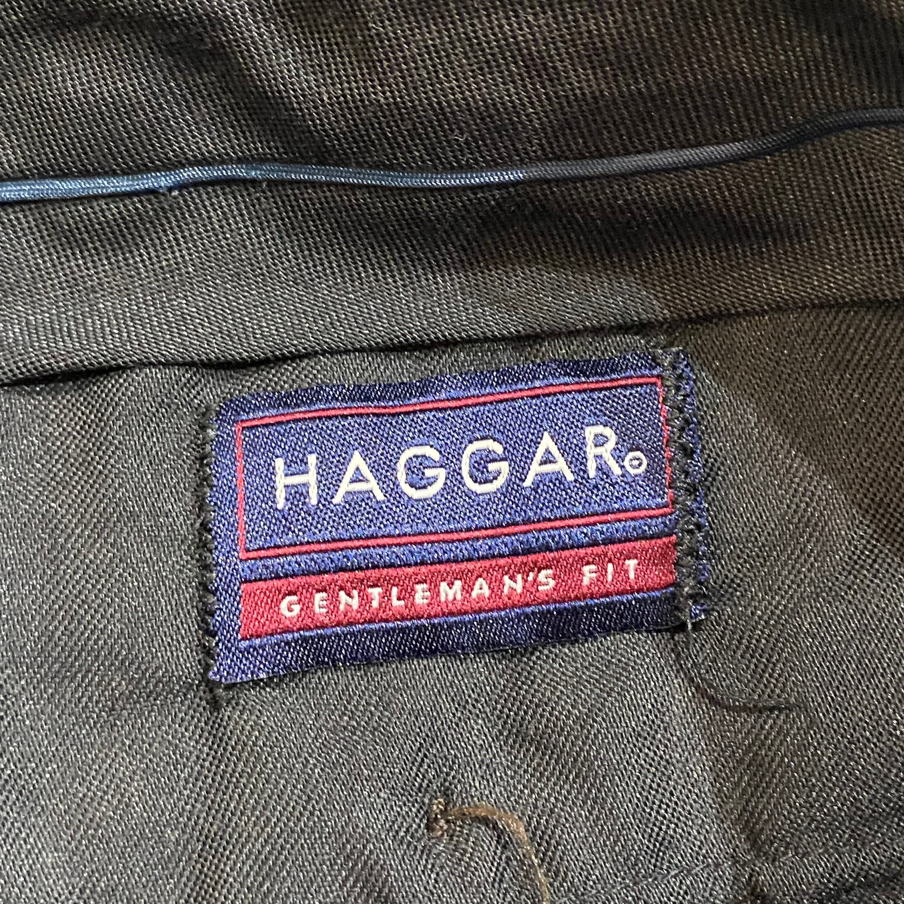 90s haggar アースカラー　ブラウン系　ワイドスラックス　W34