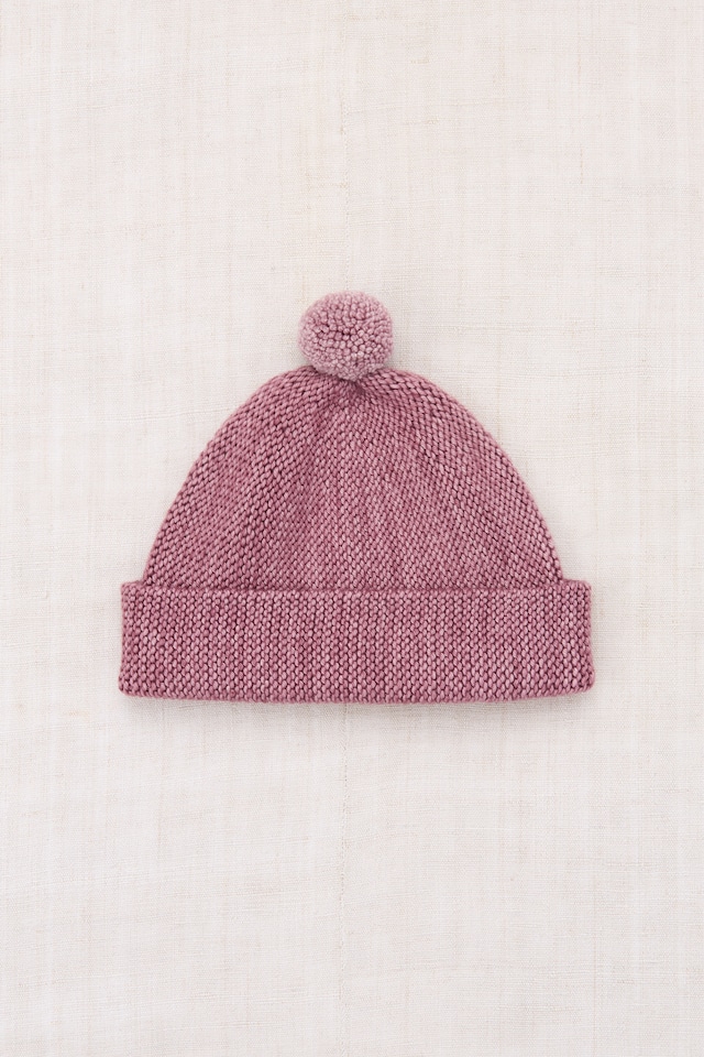 ラスト1 BABY【MISHA & PUFF】26 Fall Drop1 / BABY GARTER HAT / ANTIQUE ROSE / 12-24m