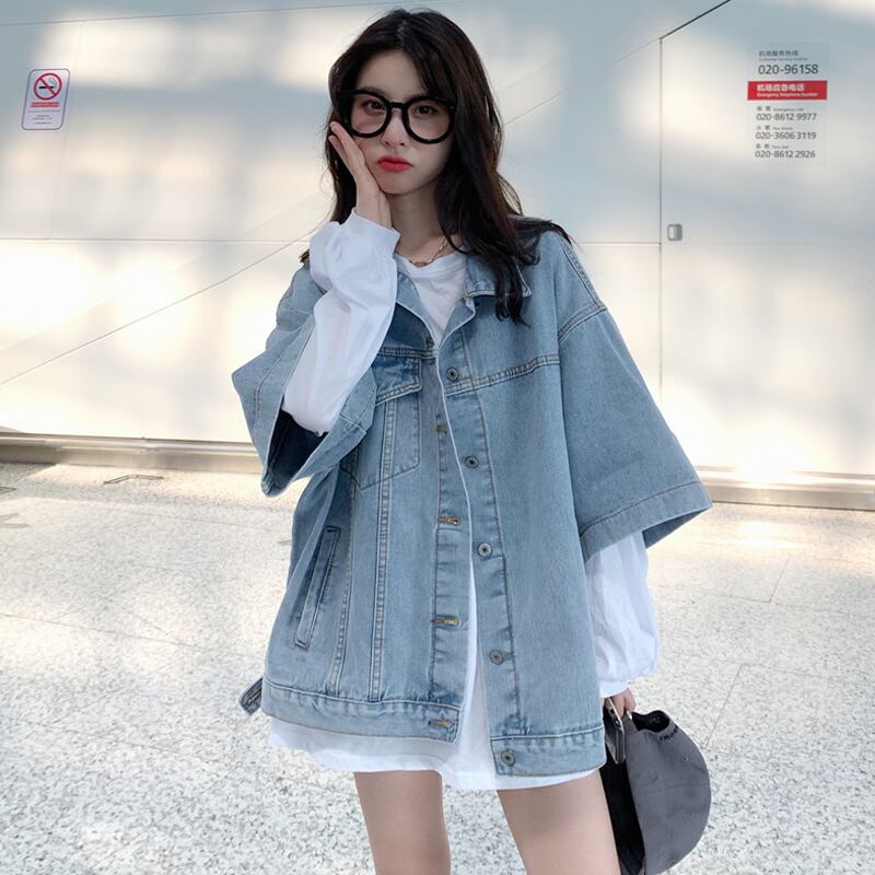 ジャケット スプリングオータム薄手ルーズ 春物 秋物 スーパーモール3264811726