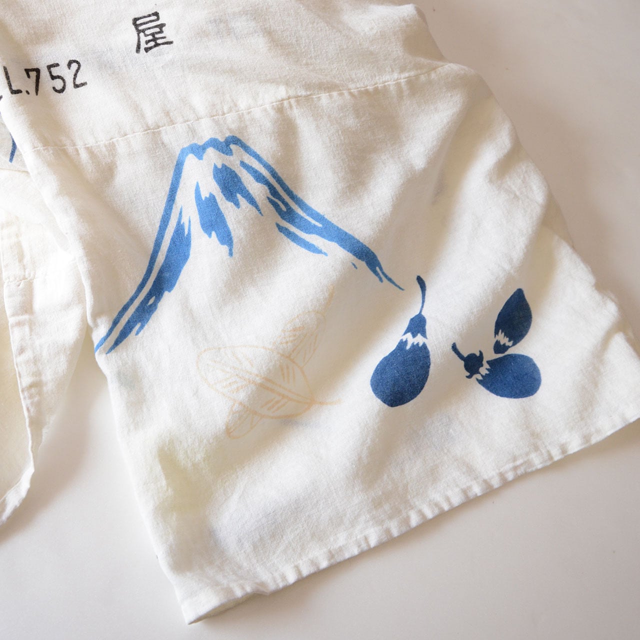 手ぬぐい パッチワーク つぎはぎ 広袖 着物 木綿 古布 ジャパン