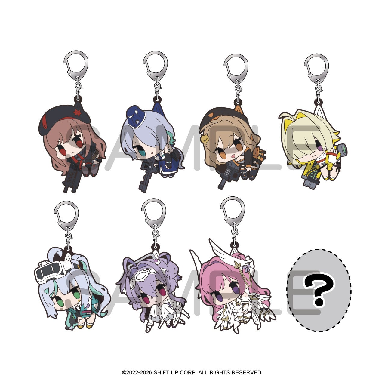 『勝利の女神:NIKKE』 つままれ ラバーキーホルダー Vol.1 BOX 全8種