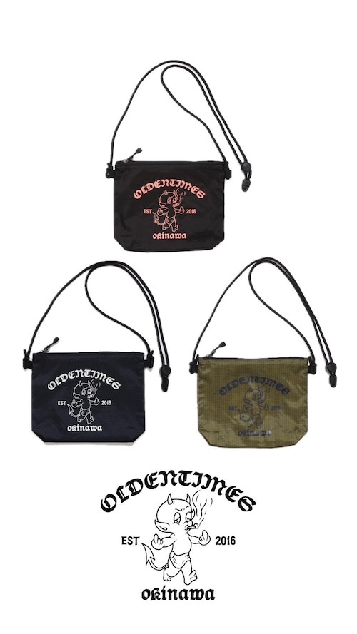 【新作/3色展開】SMOKING KILLS NYLON RIPSTOP SACOCHE BAG