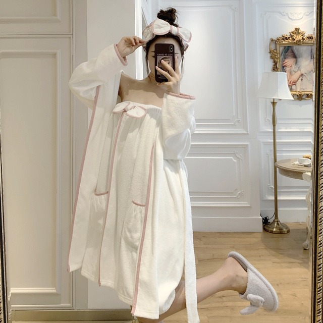 レディースファッション セットアップパジャマ ノースリーブワンピース カーディガン ルームウェア 部屋着 バスローブ 2色 新作 2点セット カチューシャ付き More Lluze モア ルーゼ レディースファッション セットアップパジャマ ノースリーブワンピース カーディガン ルームウェア 部屋着 バスローブ 2色 新作 2点セット カチューシャ付き More Lluze モア ルーゼ