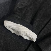 新品 タグ付き カシミヤ100% BELLUMORE ベルモーレ ステンカラーコート A180/ダークグレー メンズ 本水牛ボタン