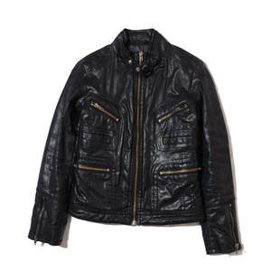 ZADIG&VOLTAIRE    rubberized cotton  puff riders jacket