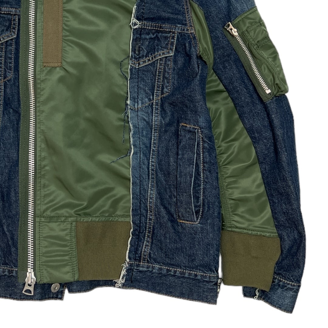 sacai 【名作】19SS Denim Docking Bomber Jacket | A WORD sacai 【名作】19SS Denim Docking Bomber Jacket | A WORD