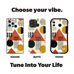 受注生産 iPhoneケース 黒丸と赤三角の幾何学護符｜タリスマン TALM056A