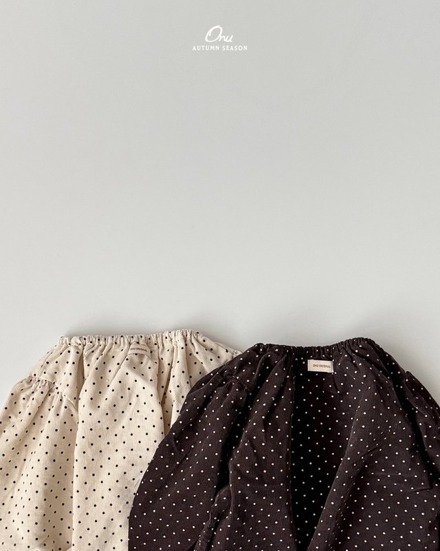 《予約》送料無料【ONU】Dot Shirring Blouse