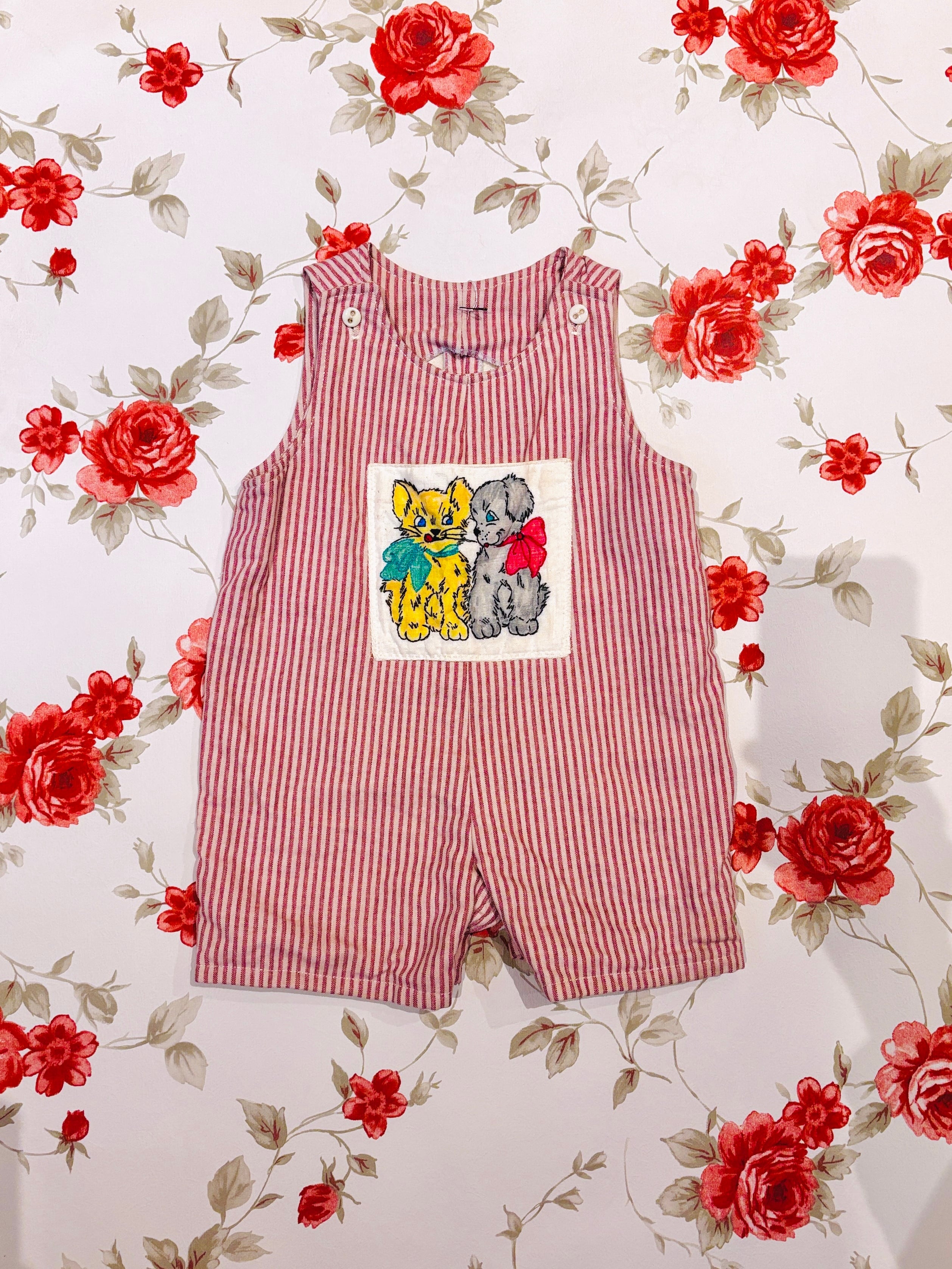 【KIDS vintage】vintage cat & dog ALL in ONE . about 1-2y