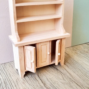 020-30038　ミニチュア家具　cabinet&shelf　3ドアダイニングキャビネット 2col