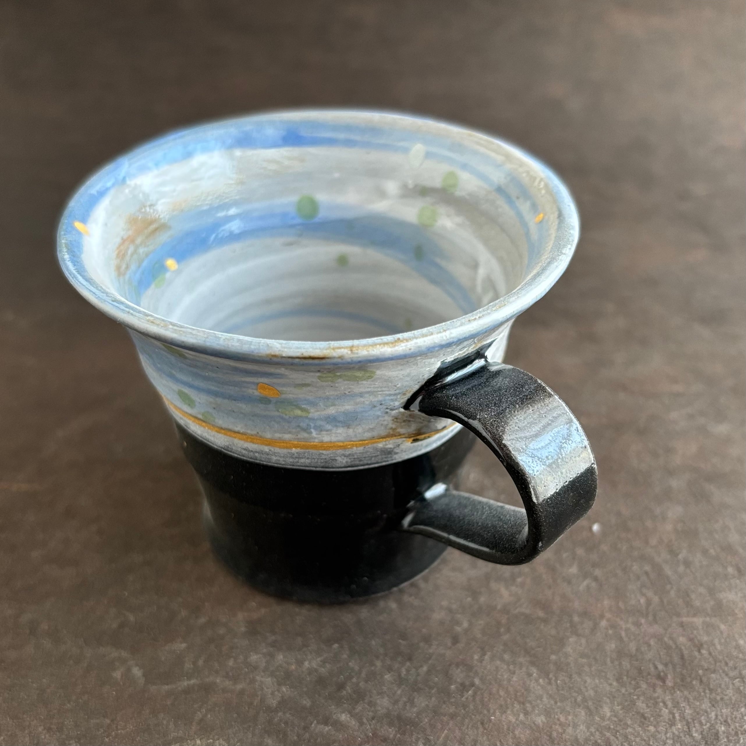 金彩空色の刷毛目　ミニマグカップ