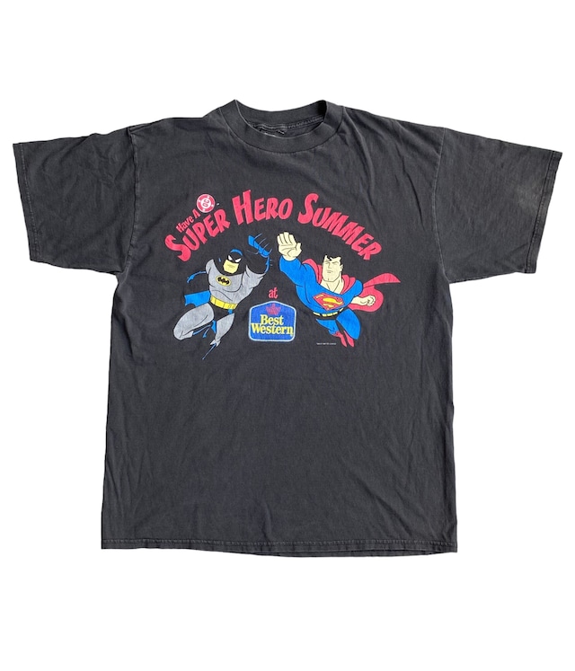 Vintage 90s XL T-Shirt -Super Hero Summer at Best Western-