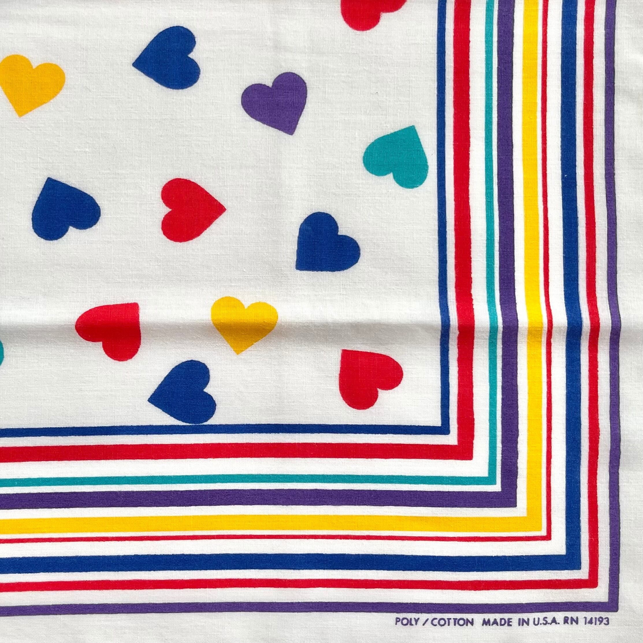 Heart♡】80s~ RN14193 ヴィンテージバンダナ MADE IN USA | PAY ID