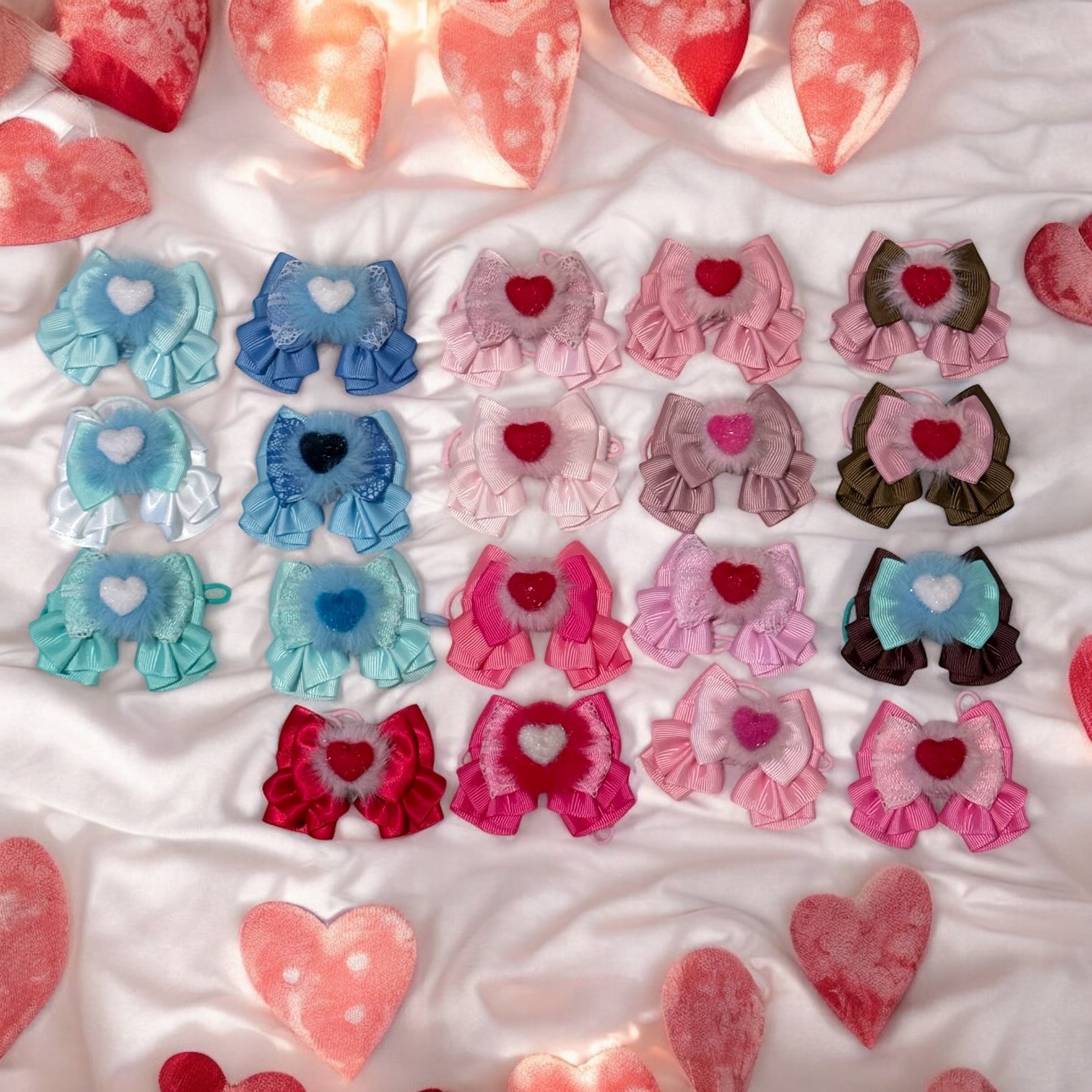 ☆ハートとリボンが素敵！フリル猫ちゃんチャーム☆ ☆ハートとリボンが素敵！フリル猫ちゃんチャーム☆ 【公式通販】