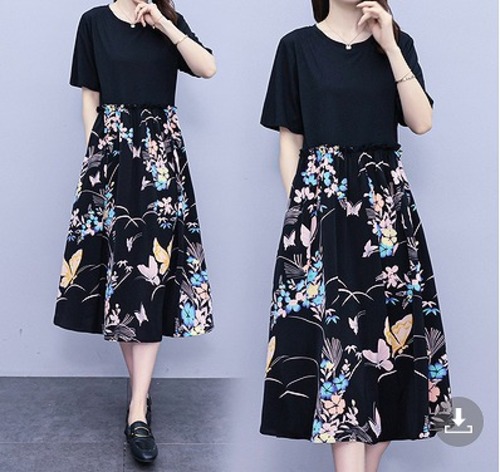 【大きいサイズL-5XL】【春夏新作】ファッションワンピース#setn-259867