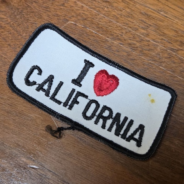 DEADSTOCK 1970~80s I LOVE CALIFORNIA ワッペン VINTAGE