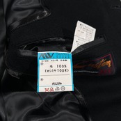 カシミヤ100% Tielle イタリア製生地 比翼 ステンカラーコート サイズ A3 (L~XL程度) /メンズ/ブラック