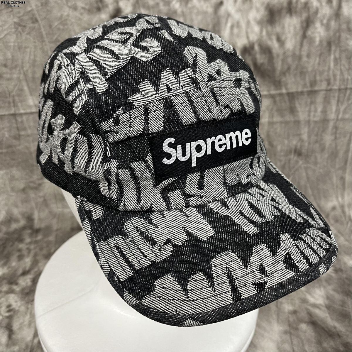 Supreme/シュプリームSSFat Tip Jacquard Denim Camp Cap