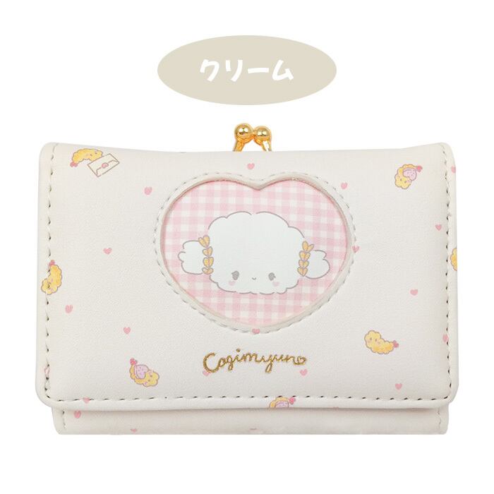 送料無料 こぎみゅん 三つ折り財布 がま口 かぶせ付き かぶせ 口金財布 レディース コンパクト お財布 小さい ミニ財布 ミニ サンリオ エビフライ かわいい グッズ キャラクター ピンク ホワイト 雑貨 小物 お札 カード収納 小銭 合成皮革 プレゼント ギフト S Ard 6j435