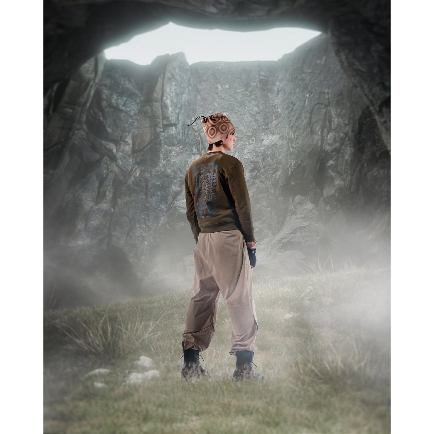 SIDE SLOPE Crew's Wネームニット 原宿Crews トレーナー SIDE SLOPE