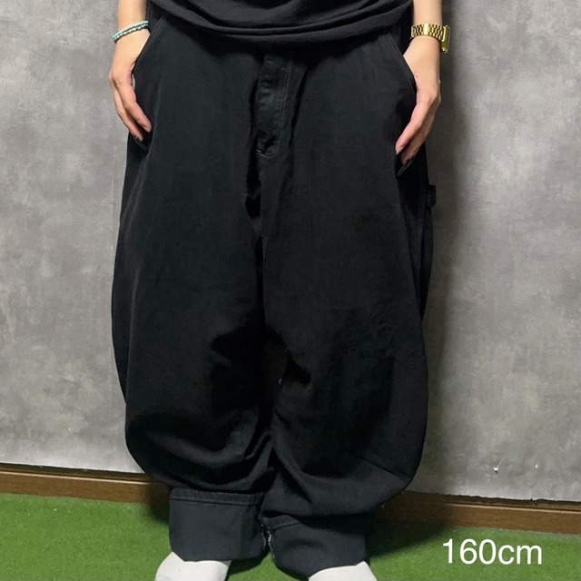 【リメイク】【W36×L32】 wrangler  デニムペインターパンツ　ウエストゴム