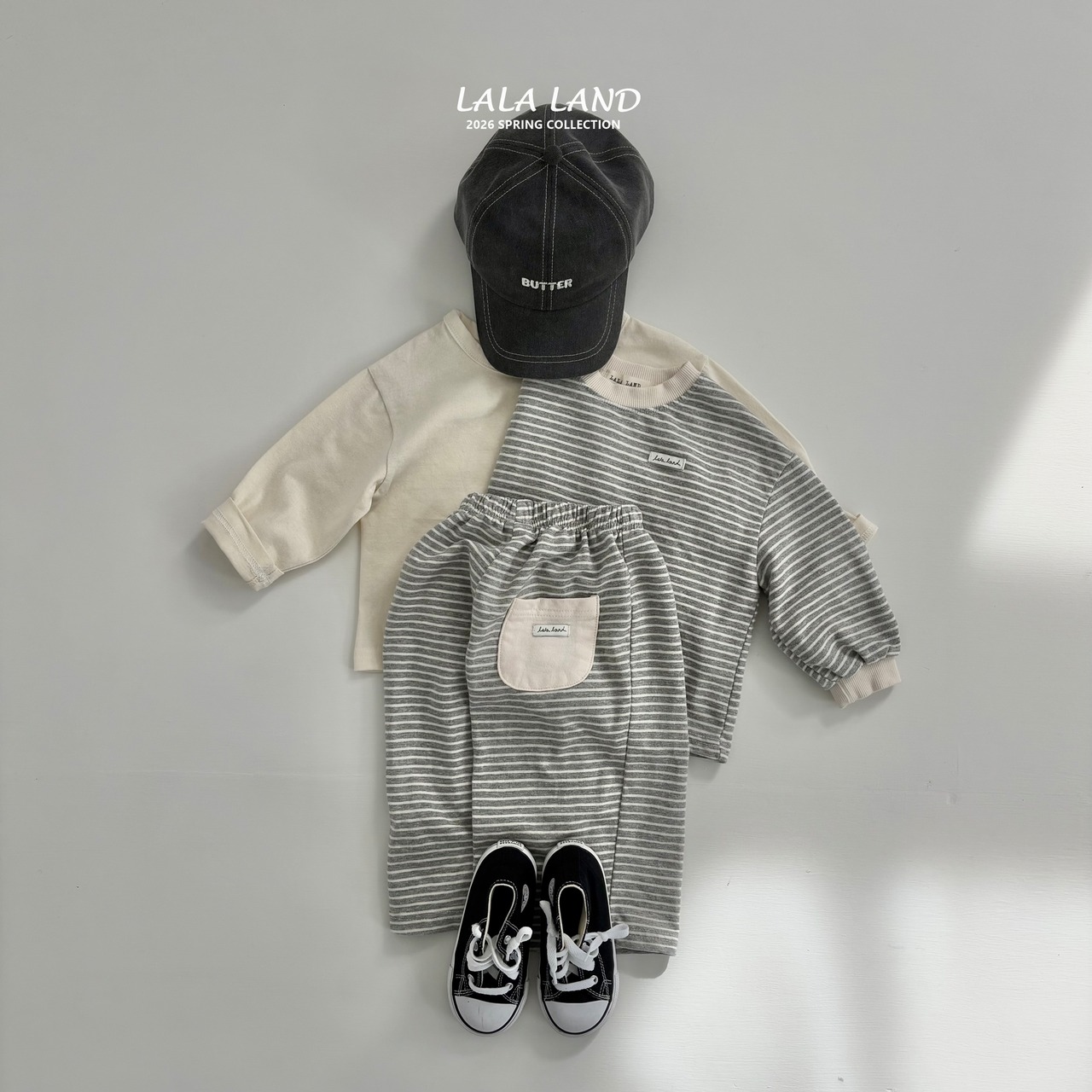LALALAND 26/SS (Kids)Soft straight pants