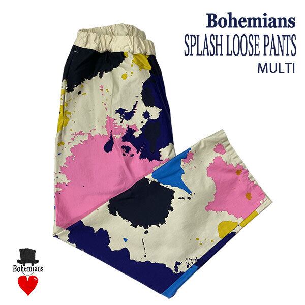 SPLASH SST LOOSE PANTS スプラッシュ サテン ルーズパンツ イージーパンツ ユニセックス BOHEMIANS ボヘミアンズ