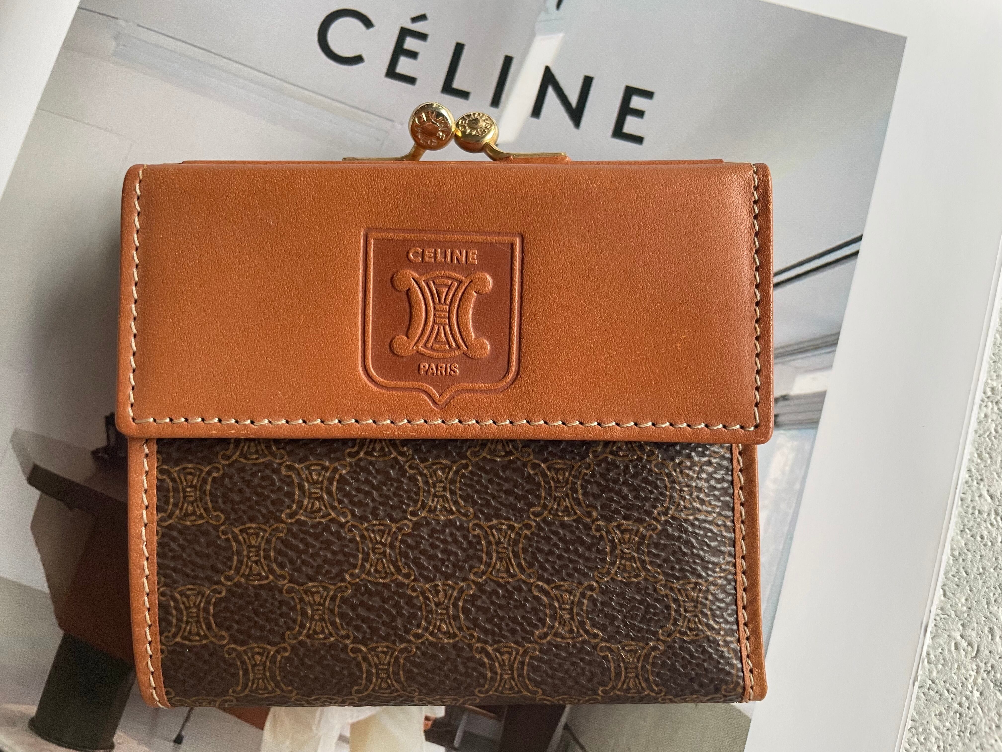 CELINE 未使用マカダム柄 がま口財布 celine セリーヌ wallet | Petit