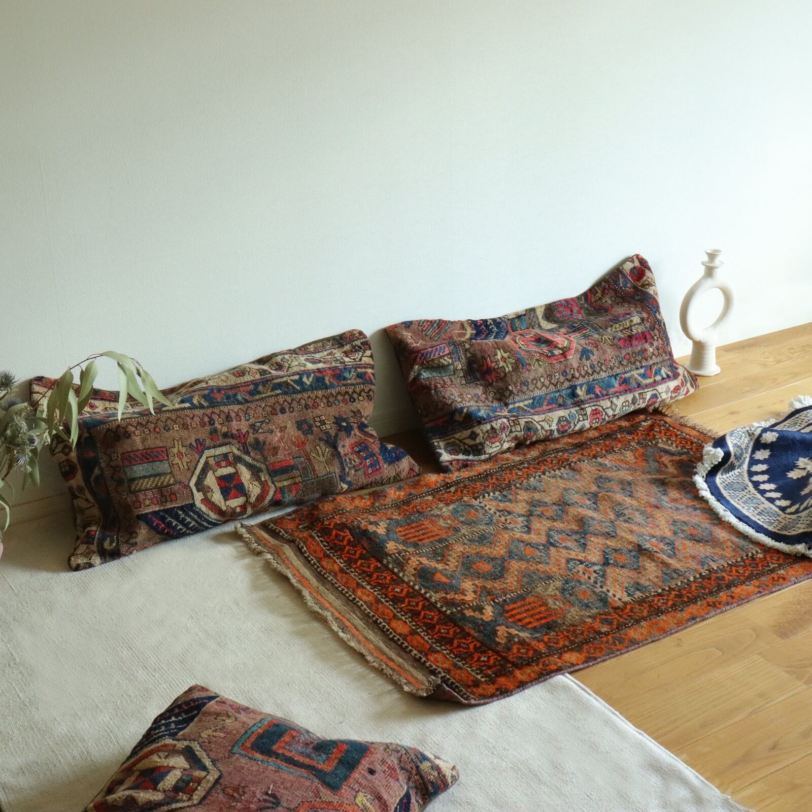 antique rug cushion