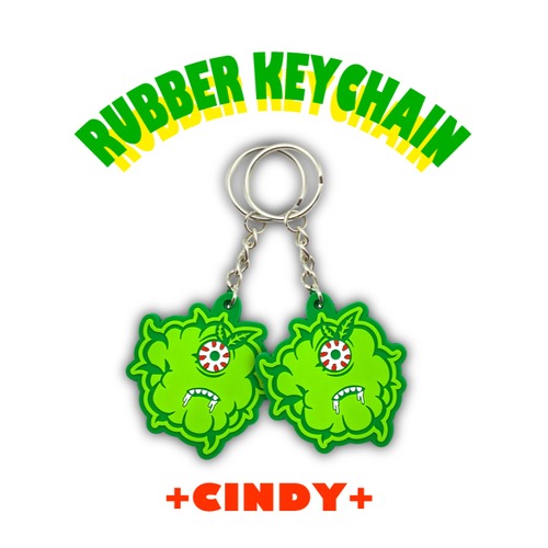 【CINDY】Rubber keychain