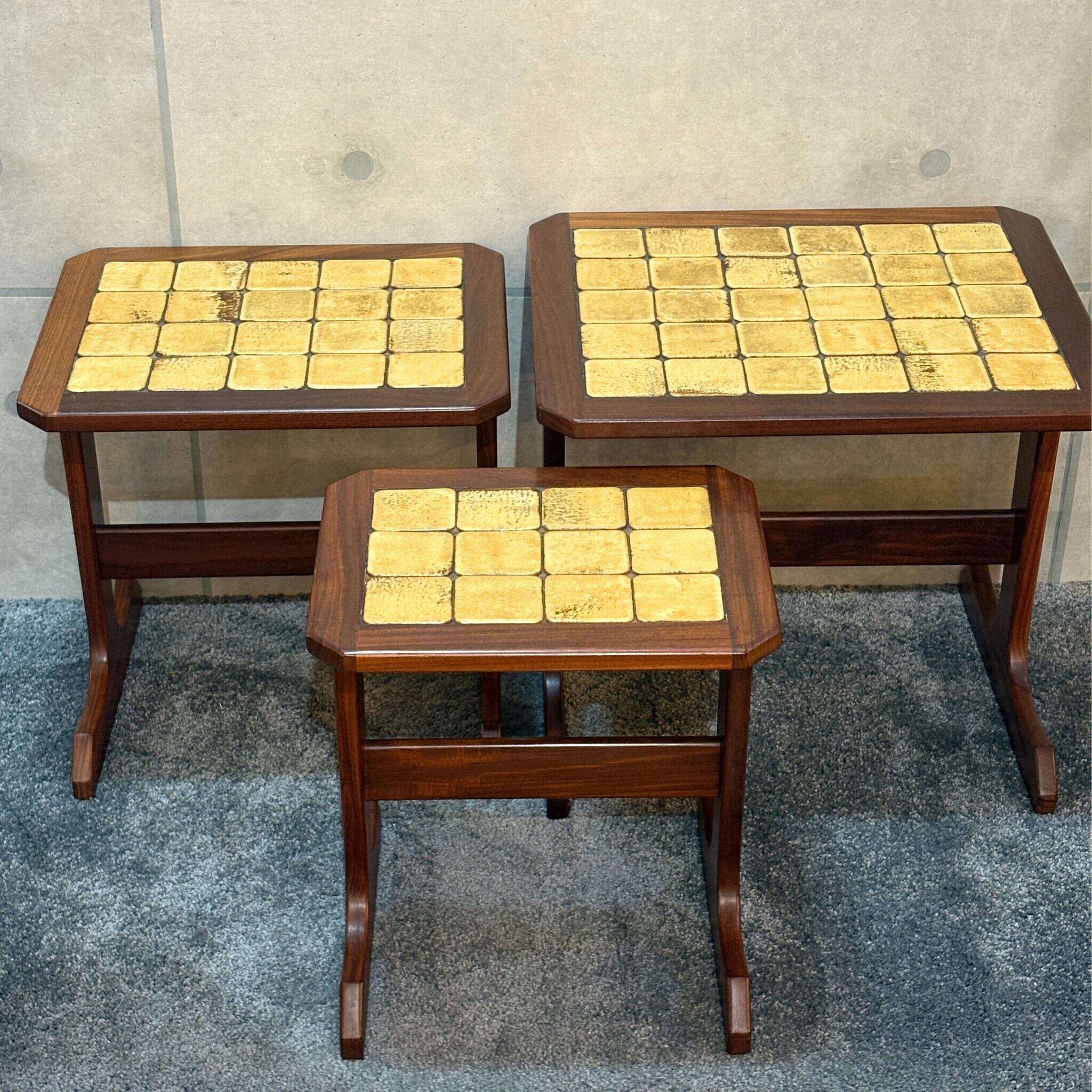 VINTAGE】G-PLAN（ジー・プラン）タイルトップ ネストテーブル | 1965