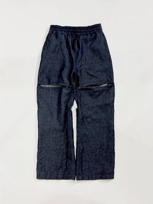 Blink gum pants／ Linen Denim