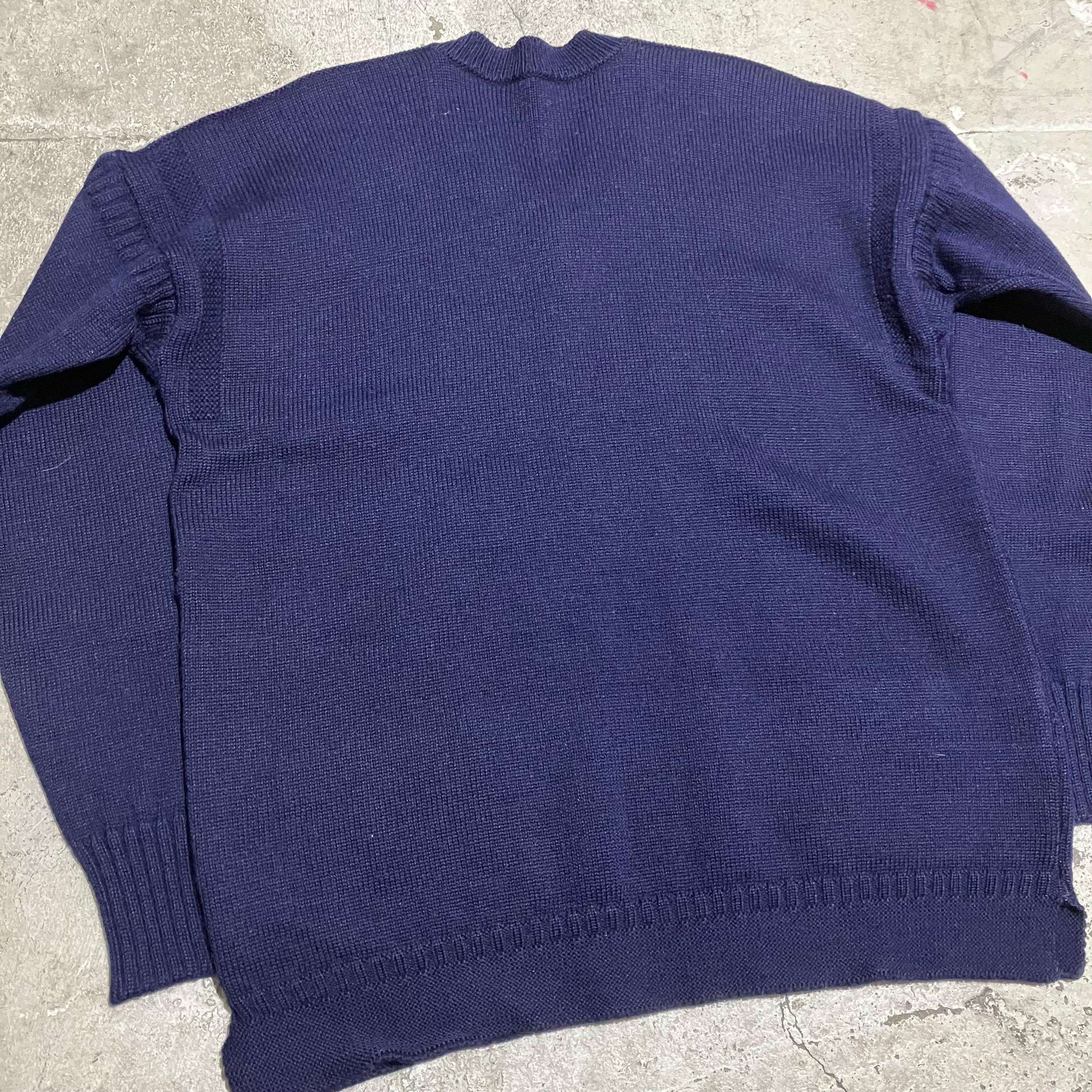 70s〜 GUERNSEY WOOLLENS / イギリス製 Vネック ガンジー