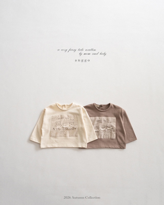 【取寄】anggo|bear tee|ベアT|XS-XL|kids|26 autumn