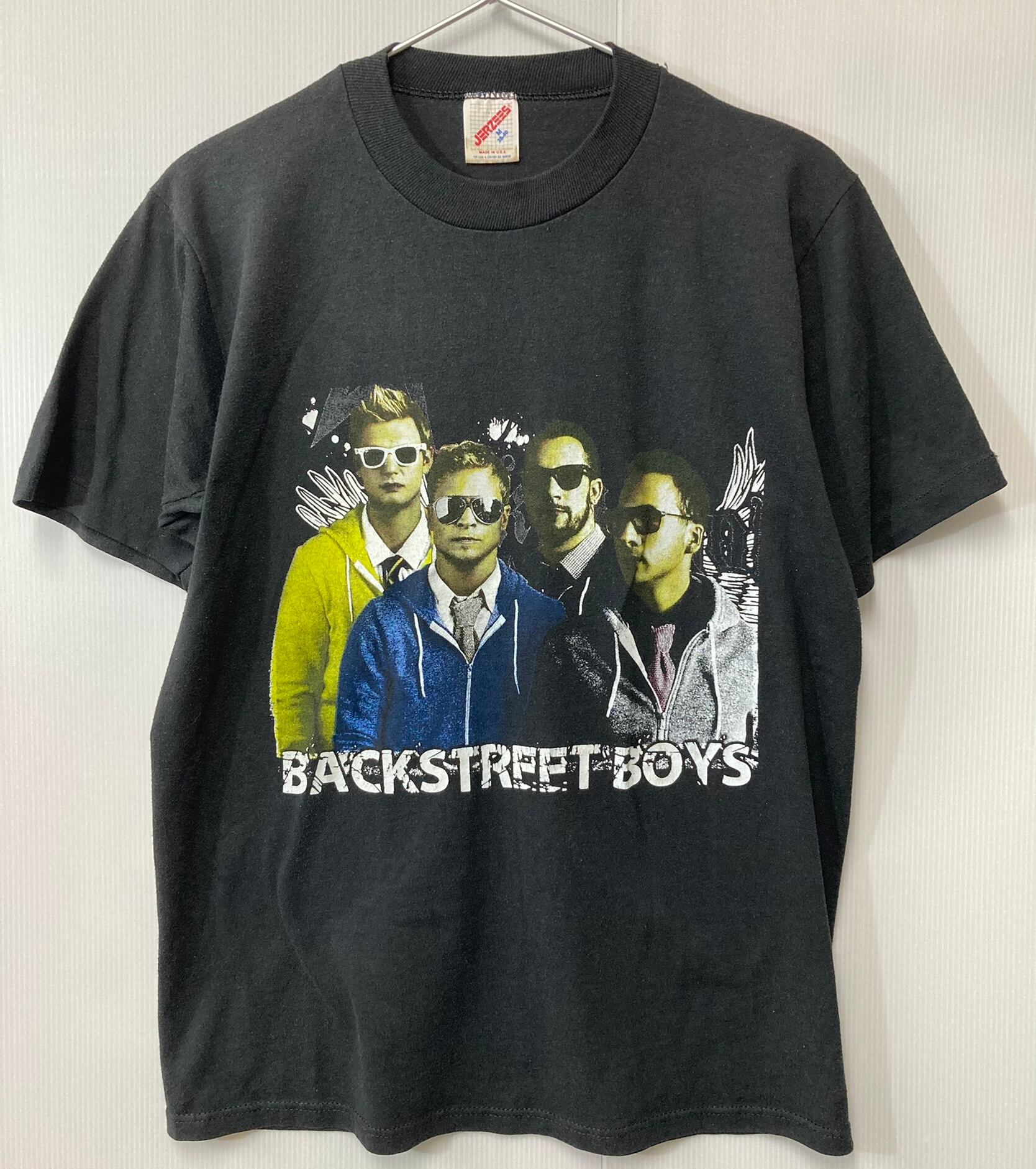 80's 90's USA製 JERZEES BACKSTREET BOYS Tシャツ ブラック