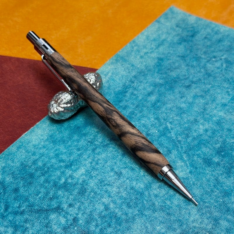 04960 黒柿孔雀杢 上杢 DM-1 シャープペンシル 0.5mm | クラフト工房