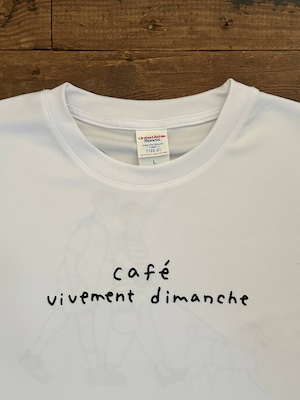 【完全受注生産】cafe vivement dimanche × さもゆりこ / メッシュドライ 半袖 イラスト Tシャツ