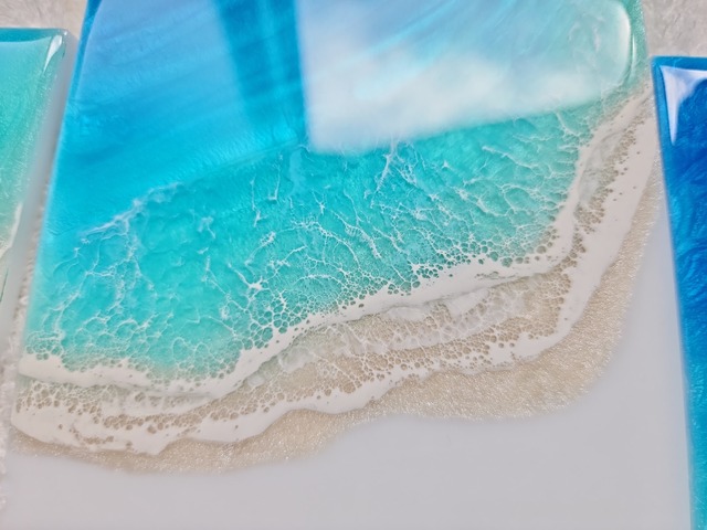 352.オーシャンレジンアート 折りたたみミラー大