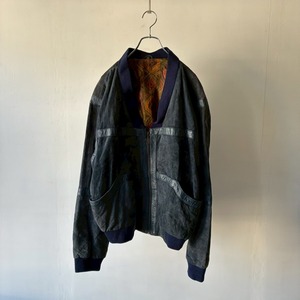 90's nubuck design zip jacket